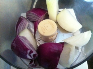 Onions before chopping